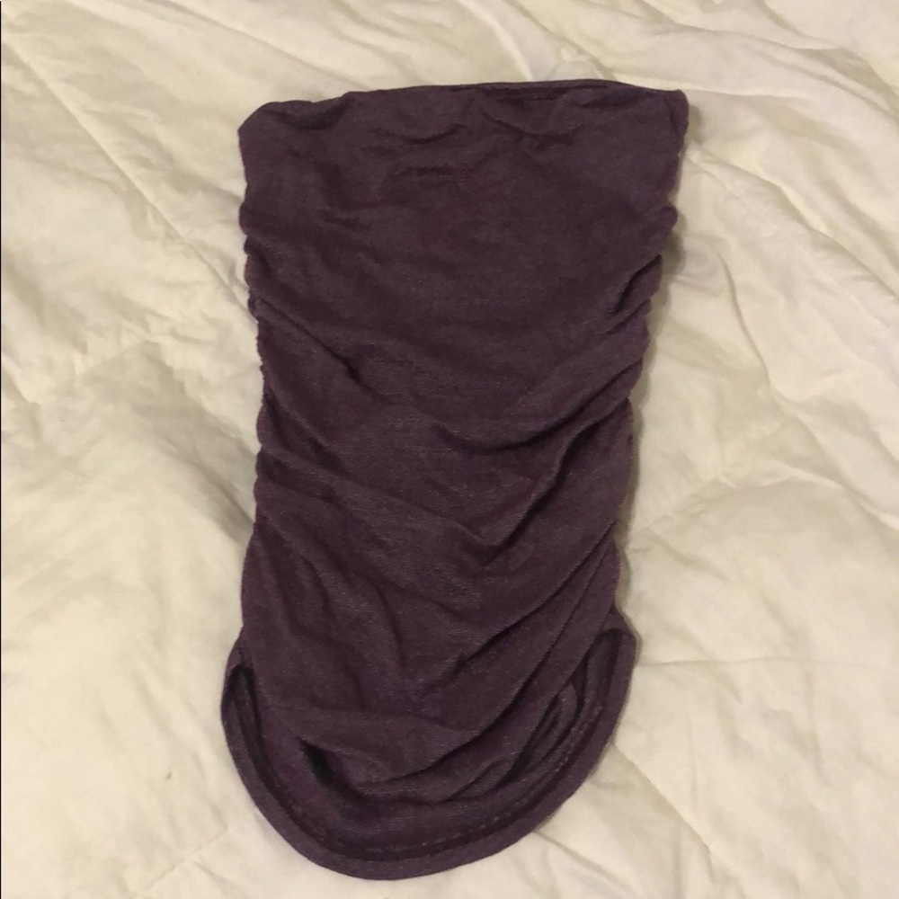 Sparkly purple tube top